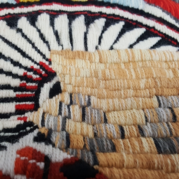 Finished Complete Needle Point Southwest Aztec - Picture 2 of 8